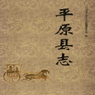 山东省德州市 《平原县志》1993版