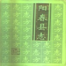 广东省阳江市 《阳春县志》1996版（阳春市）