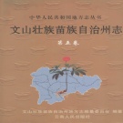 云南省文山壮族苗族自治州 《文山壮族苗族自治州志 第5卷》 2001版.pdf下载